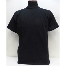 【2023秋冬 入荷】DENIME(ドゥニーム)by WAREHOUSE [Lot.267 Front-V Crew Neck T-Shirt/Black] Lot 267 VガゼットTシャツ クルーネックT【2023モデル】無地 オーガニックコットン Tシャツ 日本製