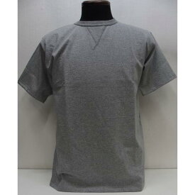 【2023秋冬 入荷】DENIME(ドゥニーム)by WAREHOUSE [Lot.267 Front-V Crew Neck T-Shirt/Heather Gray] Lot 267 VガゼットTシャツ クルーネックT【2023モデル】無地 オーガニックコットン Tシャツ 日本製