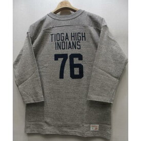 【2023秋冬 新作】WAREHOUSE(ウエアハウス)[Lot.4063 3/4 Sleeve Football Tee/TIOGA HIGH-Heather Gray] Lot 4063 7分袖フットボールT TIOGA HIGH 日本製