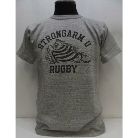 【2025春夏 新作】John Gluckow(ジョン グラッコー)by WAREHOUSE [Lot JG-CS06 Rugby T/Heather Gray]Lot JG-CS06 Rugby T 半袖Tシャツ 日本製