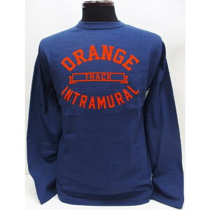 �y2026�t�� ���ׁzWAREHOUSE(�E�G�A�n�E�X)[Lot.5906 Long Sleeves Tee/ORANGE-Navy]Lot 5906 �����N���[�l�b�NT ORANGE ���{��