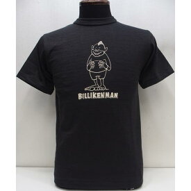 【2026盛夏 入荷】Yusuke Hanai×WAREHOUSE Co. [Lot.4601 THE STANDING BILLIKENMAN/Smicro Black]Lot　4601 THE STANDING BILLIKENMAN 半袖Tシャツ 花井祐介 BILLIKEN ビリケン 日本製
