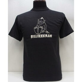 【2026盛夏 入荷】Yusuke Hanai×WAREHOUSE Co. [Lot.4601 THE SITTING BILLIKENMAN/Smicro Black]Lot 4601 THE SITTING BILLIKENMAN 半袖Tシャツ 花井祐介 BILLIKEN ビリケン 日本製
