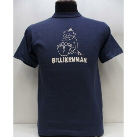 【2026盛夏 入荷】Yusuke Hanai×WAREHOUSE Co. [Lot.4601 THE SITTING BILLIKENMAN/Nascon Navy]Lot 4601 THE SITTING BILLIKENMAN 半袖Tシャツ 花井祐介 BILLIKEN ビリケン 日本製