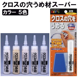 クロスの穴うめ材スーパー 建築の友 〈 クロス 補修 ネジ ピン 穴埋め 家具 柱 壁 床 キズかくし 浅いキズ キズ消し DIY 〉FM