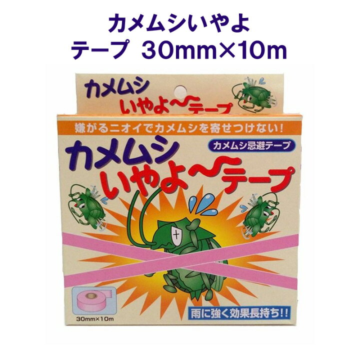 楽天市場 在庫限り カメムシいやよ テープ 30mm 10m 家庭化学 カメムシ 忌避剤 かめむし 対策 亀虫 害虫 防除 専用 対策 退治 殺虫剤 不使用 かめむし 春先 秋口 大量発生 駆除 スリーアール