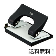 【クーポン利用で最大7％OFF】プラス パンチ フォース1/2 2穴 穴あけ枚数16枚 PU-816A ブラック 30-697
