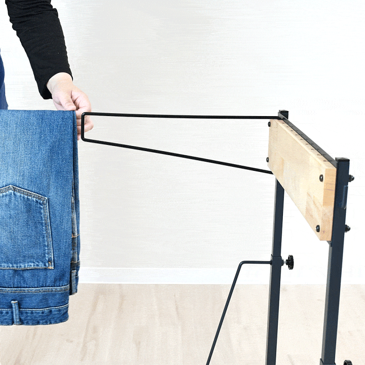 楽天市場】THE JEANS HANGER 10本掛け スラックスハンガーラック