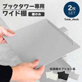 [オススメ]ブックタワーシルバー用ワイド棚 同色2枚組 ｜ ブックタワー専用 オプション品 追加棚