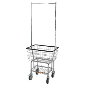 【ポイント5倍アップ中!】ダルトン / ポールラック ランドリーカート Chrome DULTON LAUNDRY CART WITH POLE RACK H20-0139CR ランドリーバスケット ハンガーラック 室内干し アメリカンスタイル 欧風 アメカジ オシャレ ランドリースペース クローム