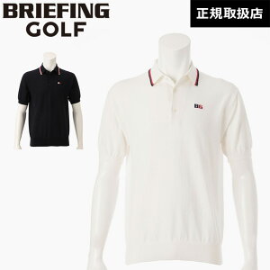 �y20��OFF�z�ySALE�z �y���{���K�i�z �u���[�t�B���O �S���t BRIEFING GOLF CL MEN�fS TRICOLOR KNIT POLO �����Y �g���R���[�� �j�b�g �|�� BRG251M77