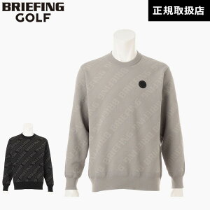 �y���{���K�i�z �u���[�t�B���O �S���t BRIEFING GOLF CE MS WR BIAS LOGO CREWNECK KNIT ���S �N���[�l�b�N �j�b�g �g�b�v�X �����Y BRG253M76