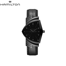 【ノベルティプレゼント】【60回無金利ローン】 ハミルトン ベンチュラ クオーツ レザー ブラック メンズ 腕時計 HAMILTON H24401731