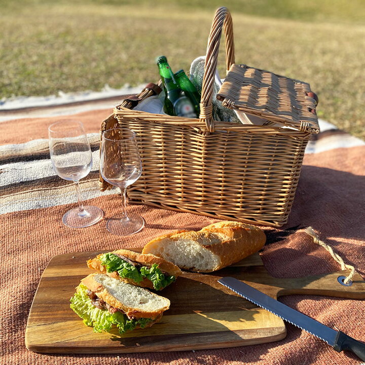 楽天市場 保冷保温シート付 フタ付ピクニックバスケット かご バスケット かごバッグ 柳 ハンドメイド 天然素材 収納 ピクニック アウトドア ナチュラル 北欧 おしゃれ 保冷 保温 保冷バッグ Three Concept Products