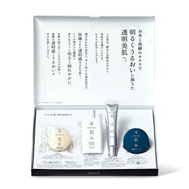 【即日発送】 KOSE 米肌 潤い美白体感セット コーセー 化粧品 トライアル セット 14日間 ライスパワー No.7 美白 肌潤 石鹸 化粧水 エッセンス クリーム マスク 4971710512724