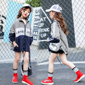 ウインドブレーカー マウンテンパーカー 女の子 おしゃれ 小学生 小学校 通学 幼稚園 保育園 キッズ 子供服 韓国 アウター ジャケット ブルゾン ジャンパー 上着 男の子 ダンス ウエア 衣装 1