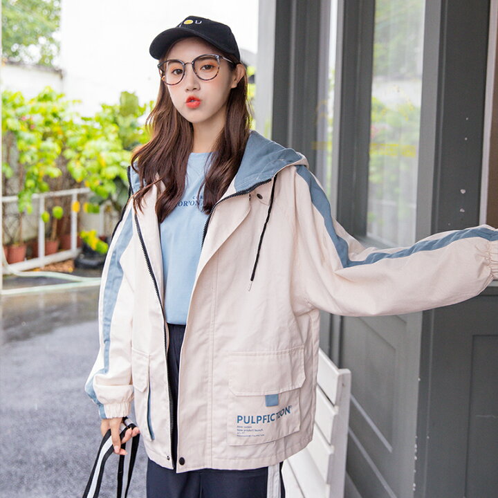楽天市場 マウンテンパーカー レディース おしゃれ ウインドブレーカー ジャンパー 高校生 中学生 10代 代 秋 冬 春 韓国 アウター 大きいサイズ パーカー ジャケット ジャンバー 30代 40代 パーカー 通学 通勤 オルチャン 1278 Threefashion