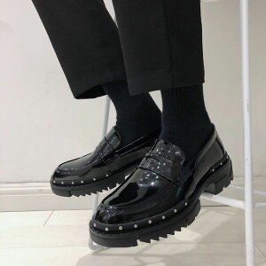 メンズ シューズ 英国 スタイル ローファー ファッション 9596