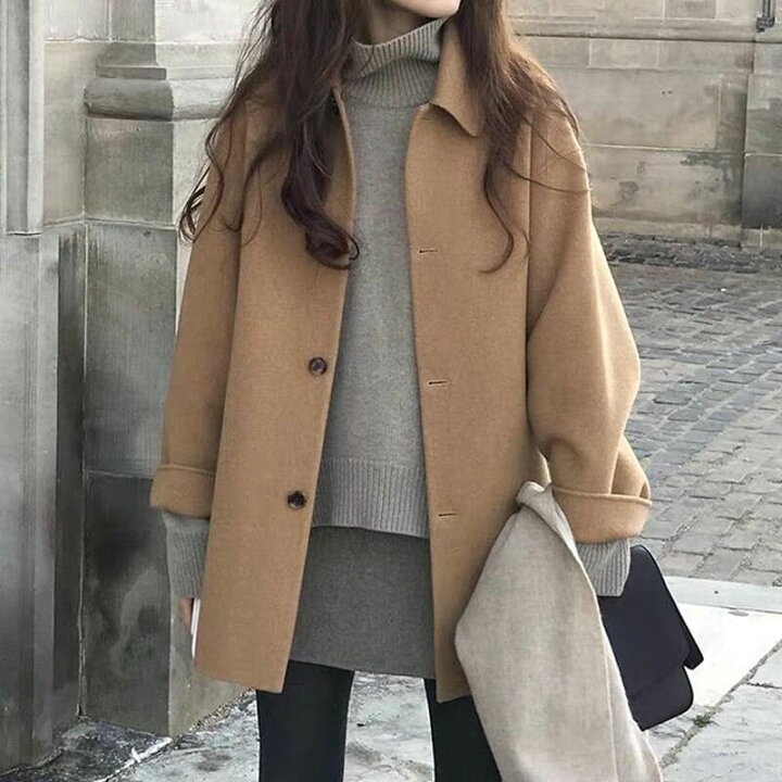 楽天市場 ステンカラーコート ダッフルコート 人気 デザイン トレンド レディース アウター 6926 Threefashion 楽天市場 ステンカラーコート ダッフルコート 人気 デザイン トレンド レディース アウター 6926 Threefashion