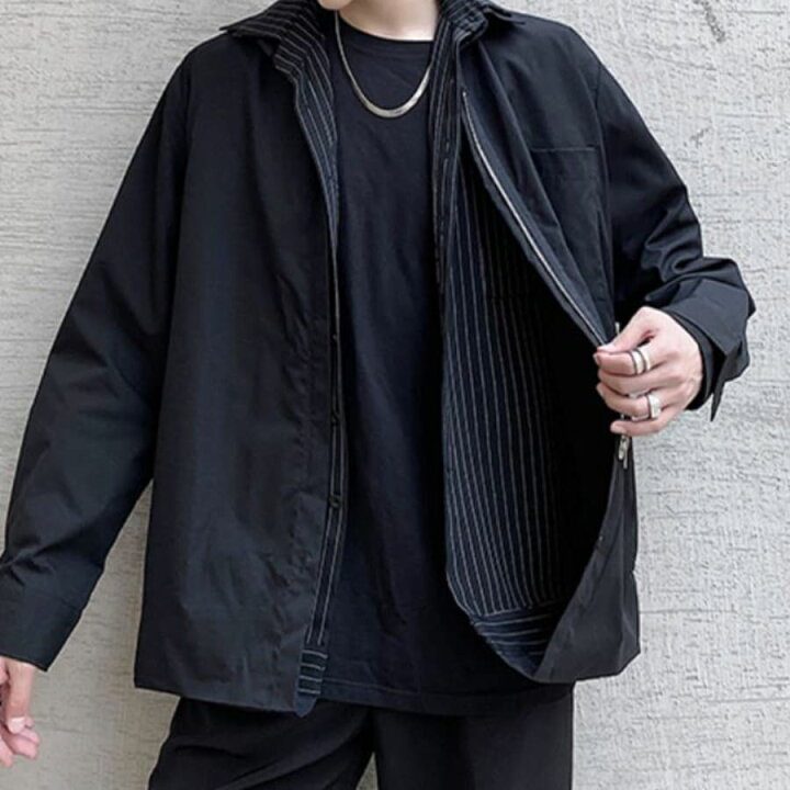 楽天市場 ジャケット メンズ アウター ブルゾン 韓国 ストライプシャツ 高校生 中学生 10代 代 ファッション Threefashion 楽天市場 ジャケット メンズ アウター ブルゾン 韓国 ストライプシャツ 高校生 中学生 10代 代 ファッション Threefashion