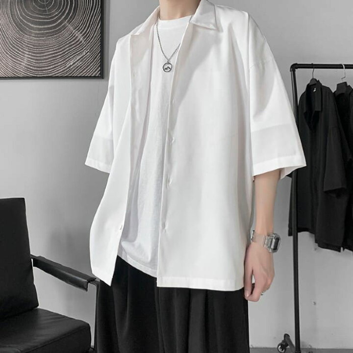 楽天市場 メンズ カジュアル シャツ 高校生 男子高生 男子 トップス 無地 半袖 夏 大きいサイズ ダンス ストリート おしゃれ 韓国 ファッション スタイル 10代 代 30代 Threefashion 楽天市場 メンズ カジュアル シャツ 高校生 男子高生 男子 トップス 無地 半袖 夏 大きいサイズ ダンス ストリート おしゃれ 韓国 ファッション スタイル 10代 代 30代 Threefashion