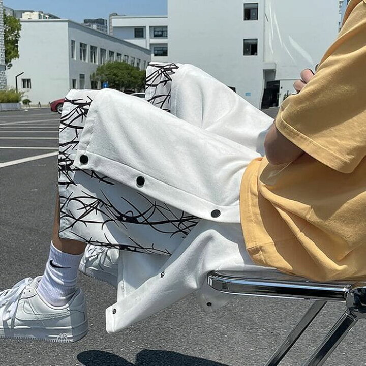 楽天市場 ハーフパンツ メンズ 重ね着風 デザイン サイド ボタン 春 夏 ボトムス 韓国 原宿 ストリート 高校生 中学生 10代 代 ファッション オシャレ Threefashion
