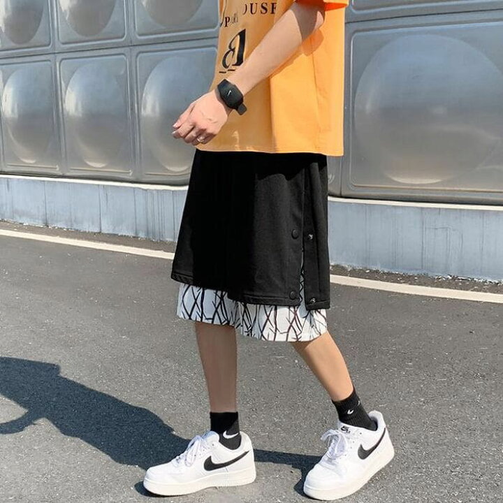 楽天市場 ハーフパンツ メンズ 重ね着風 デザイン サイド ボタン 春 夏 ボトムス 韓国 原宿 ストリート 高校生 中学生 10代 代 ファッション オシャレ Threefashion 楽天市場 ハーフパンツ メンズ 重ね着風 デザイン サイド ボタン 春 夏 ボトムス 韓国 原宿 ストリート 高校生 中学生 10代 代 ファッション オシャレ Threefashion