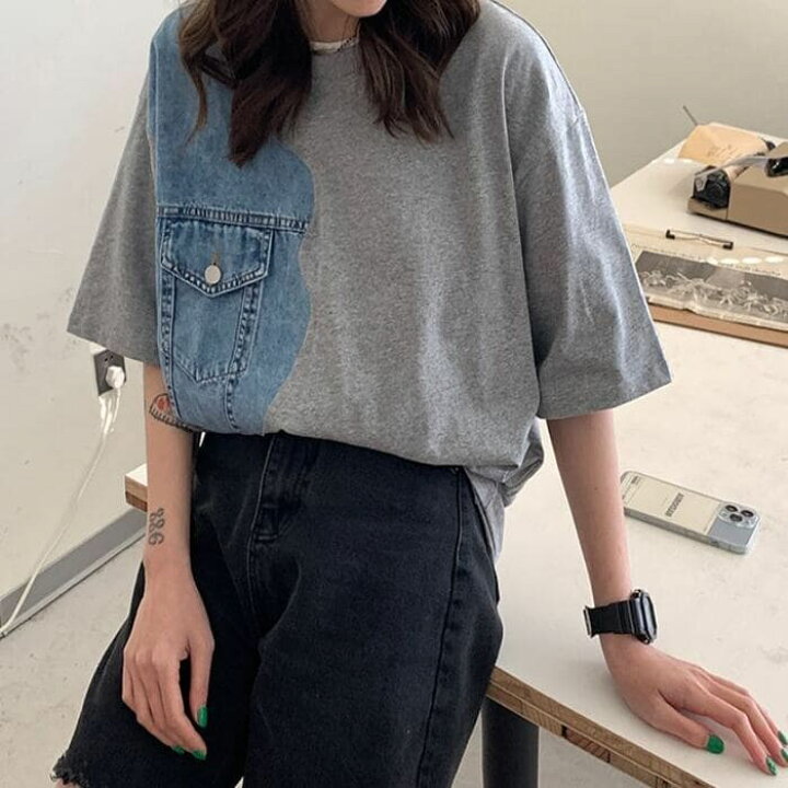 楽天市場 Tシャツ メンズ 半袖 デニム 切替 デザイン 夏 トップス 韓国 原宿 ストリート 高校生 中学生 通学 10代 代 ファッション オシャレ Threefashion 楽天市場 Tシャツ メンズ 半袖 デニム 切替 デザイン 夏 トップス 韓国 原宿 ストリート 高校生 中学生 通学 10代 代 ファッション オシャレ Threefashion