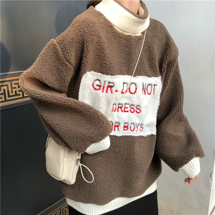 楽天市場 高校生 中学生 ファッション セーター レディース ニット 秋冬 タートルネック ハイネック 大人 7587 Threefashion