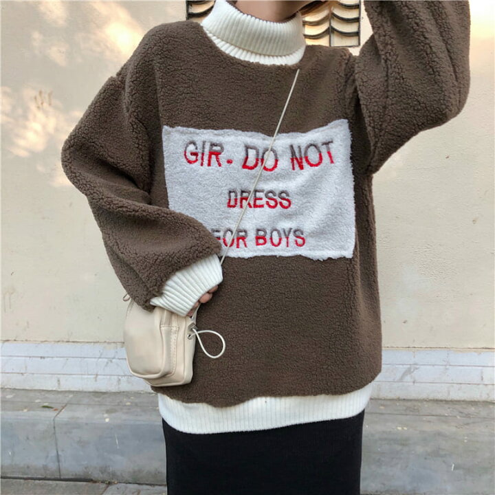 楽天市場 高校生 中学生 ファッション セーター レディース ニット 秋冬 タートルネック ハイネック 大人 7587 Threefashion