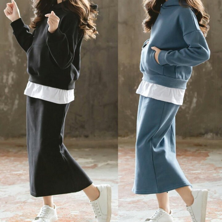楽天市場】小学生 韓国子供服 セットアップ キッズ 女の子 秋冬服 長袖  