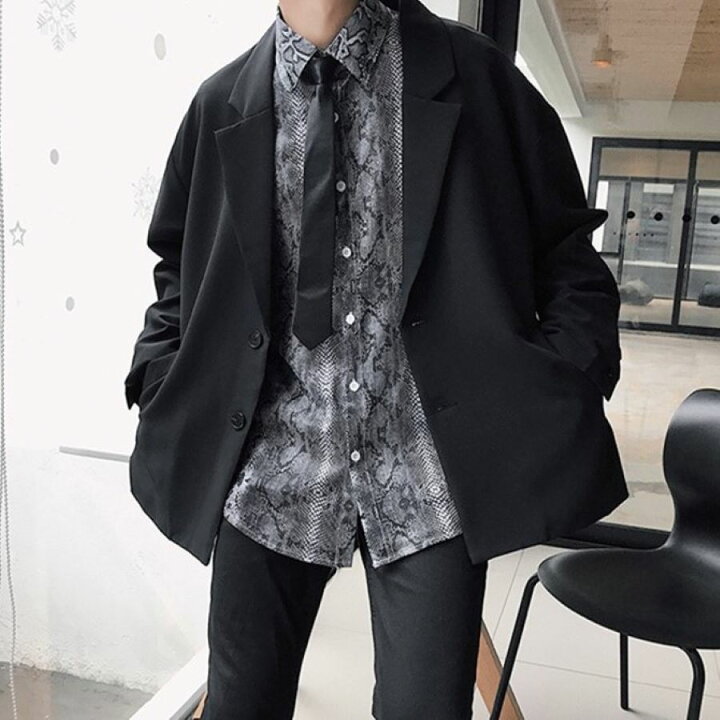 楽天市場 ジャケット メンズ アウター ブルゾン スーツ 韓国 高校生 中学生 10代 代 ファッション Threefashion