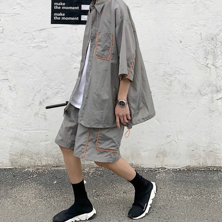 楽天市場 セットアップ メンズ ストリート 韓国 原宿 オルチャン 高校生 中学生 10代 代 ファッション Threefashion