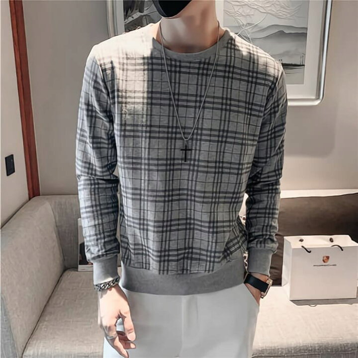 楽天市場 長袖 長t トレーナー シャツ メンズ チェック トップス カジュアル 韓国 Threefashion 楽天市場 長袖 長t トレーナー シャツ メンズ チェック トップス カジュアル 韓国 Threefashion