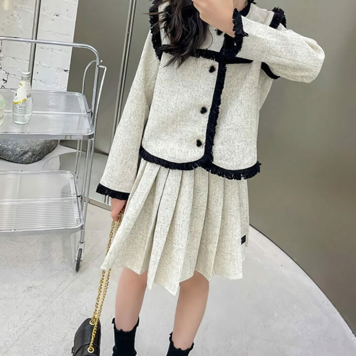 楽天市場】小学生 セットアップ キッズ 女の子 スカート スーツ 長袖  