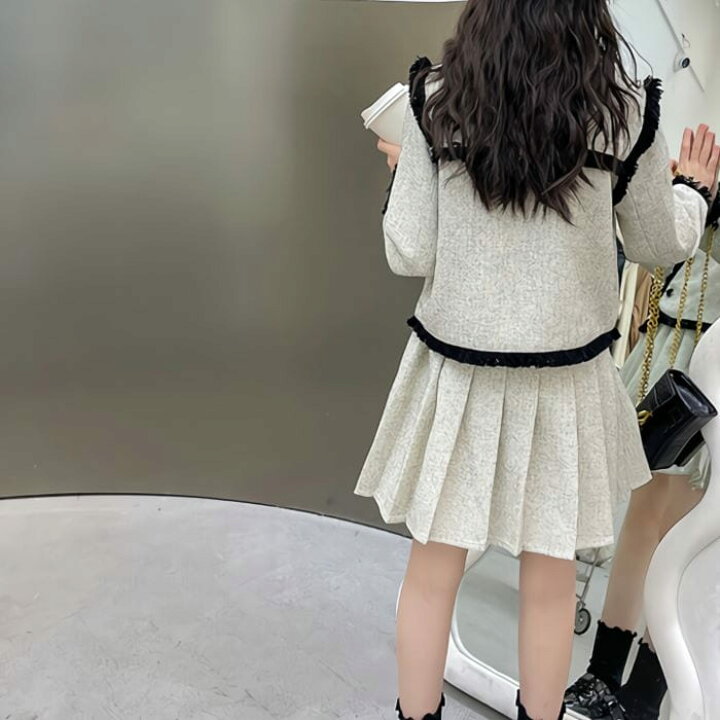 楽天市場】小学生 セットアップ キッズ 女の子 スカート スーツ 長袖  