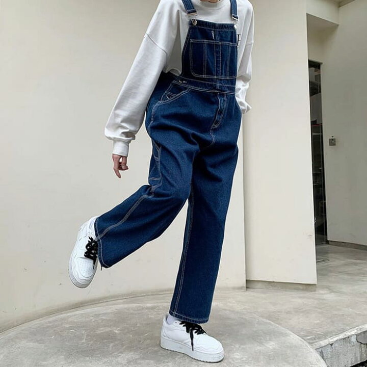 楽天市場】デニム サロペット パンツ メンズ ワイドパンツ 
