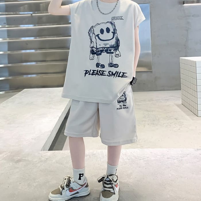 楽天市場】小学生 男の子 セットアップ プリント Tシャツ ハーフパンツ