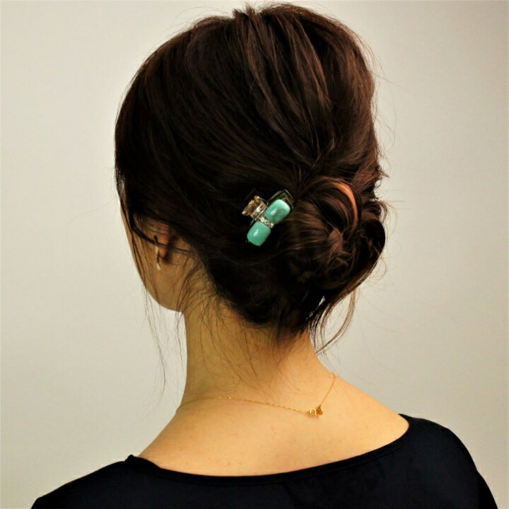 楽天市場】ジューシーカラーのミニヘアクリップヘアアクセサリー 