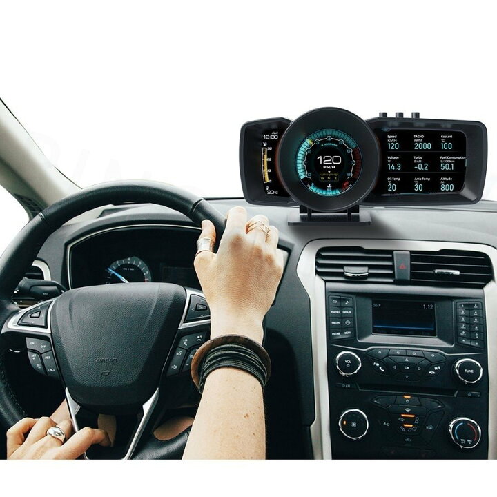 楽天市場 21 最新型 車用 スピードメーター Obd2 Gps メーター 2画面 追加メーター サブメーター 4インチ 液晶ディスプレイ 高輝度 3画面 多機能 データ検出 マルチメーター デジタルメーター 車載 スピードメーター タコメーター 電圧計 スリーグット楽天市場店