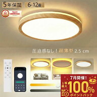 【抽選で最大100%ポイント】【五年保証】シーリングライト LED 6畳 間接照明 スマホAPP操作 調光調色 8畳…