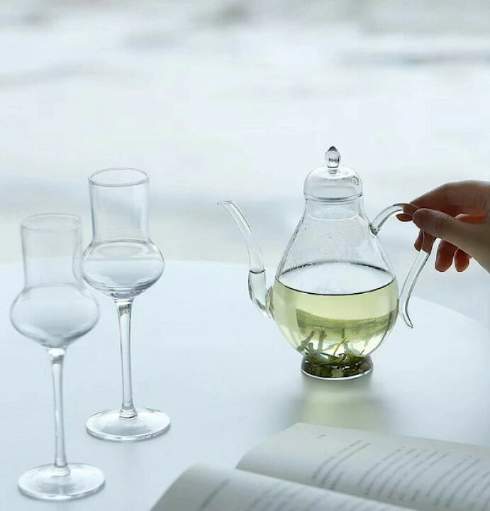 楽天市場】中国茶器 ガラス製 茶壺 茶杯2個付き お得3点セット ギフト 