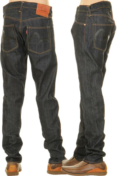 楽天市場】EVISU JEANS No2 2000T ペイントカモメ ブラック エヴィス 