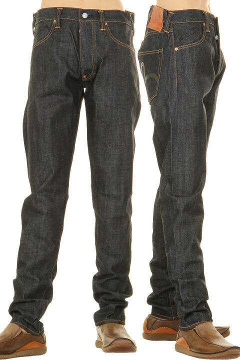 楽天市場】EVISU JEANS No2 2000T ペイントカモメ ブラック エヴィス 