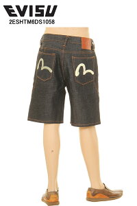 EVISU JEANS 2ESHTM6DS1058 �J�����v�����g�|�P�b�g �f�j���V���[�g�p���c RINSED INDIGO �����E�H�b�V�� �G���B�X�W�[���Y�y�G���B�X�W�[���Y evisu�W�[���Y �J�����}�[�N �n�[�t�p���c �J�����v�����g