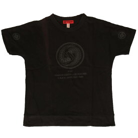 訳あり EVISU エヴィス YAMANE ヤマネ USED T SHIRTS Tシャツ 半袖 プリント ラグラン ブラック 限定 古着 ユーズド