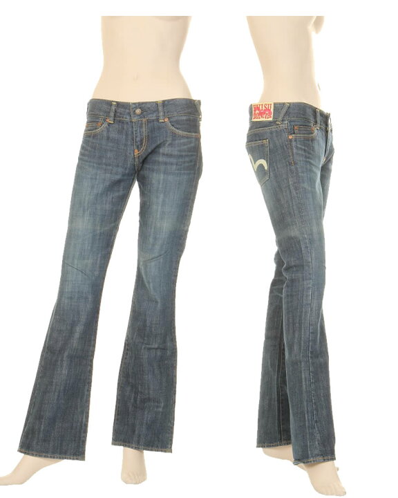 楽天市場】訳あり EVISU エヴィス EVISUJEANS EVISUDONNA USED ブーツ 