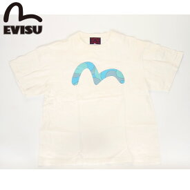 EVISU JEANS USED 半袖 Tシャツ エヴィス ジーンズ トップス ホワイト ユーズド カモメマーク フロント カモメ えびす 戎 日本ブランド カットソー 半袖シャツ 品質保証