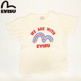 EVISU JEANS USED 半袖 Tシャツ エヴィス ジーンズ トップス ホワイト ユーズド カモメマーク フロント カモメ えびす 戎 日本ブランド カットソー 半袖シャツ プリント