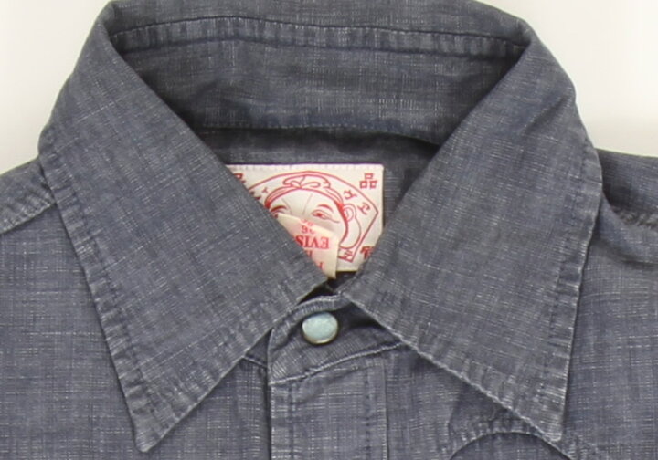 楽天市場】EVISU JEANS USED 長袖 シャツ 長袖シャツ ウエスタンシャツ 